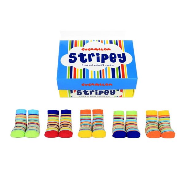 Baby socks stripey