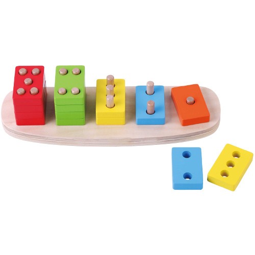 16 piece wooden number puzzle.