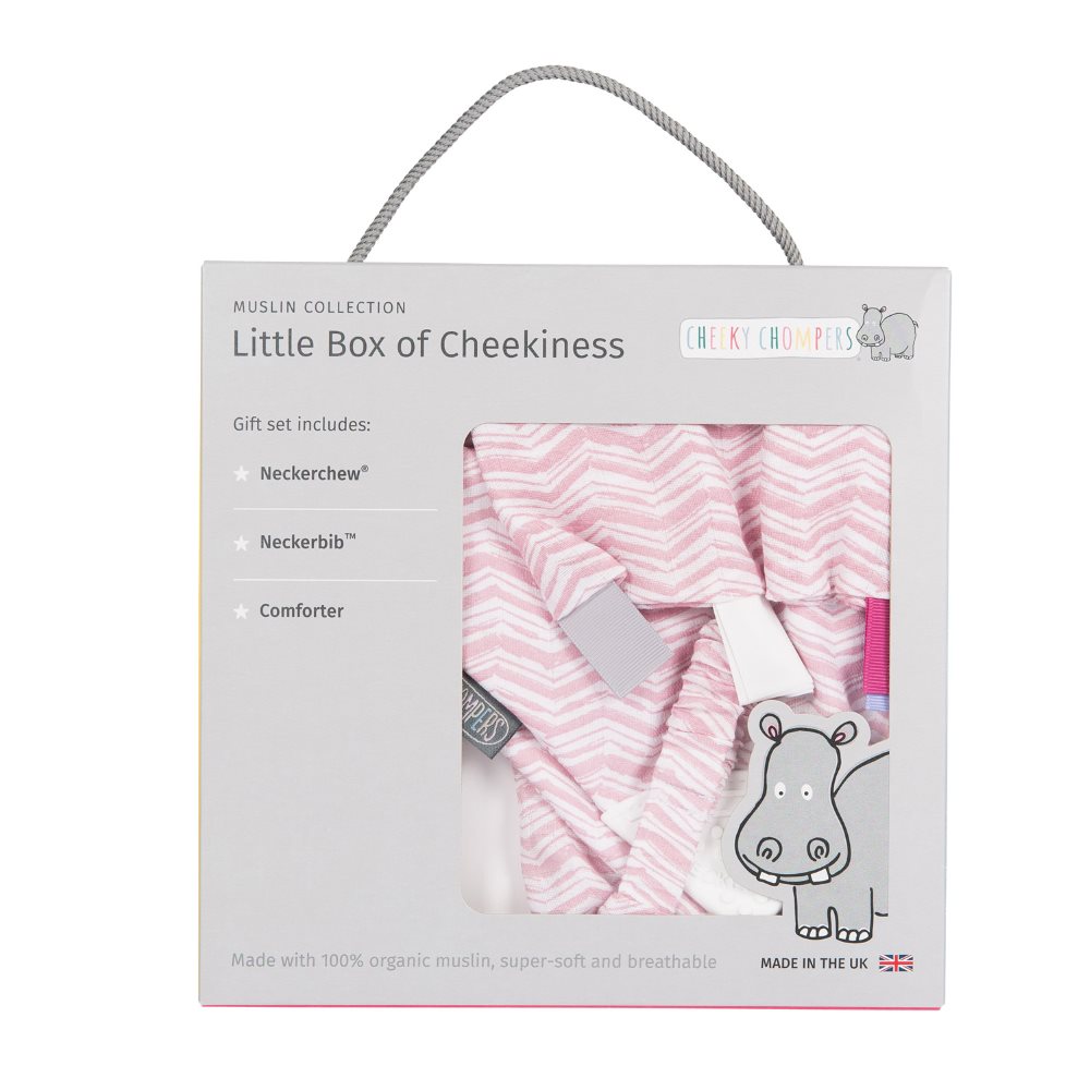 Muslin - gift box - Cheeky Chompers - Rosy Days 1