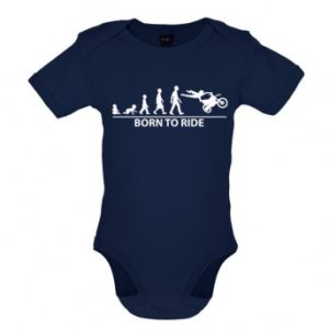 Born To Ride - Baby and Toddler Bodysuit - Blue