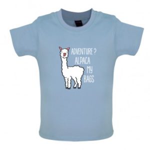 alpaca t-shirt blue
