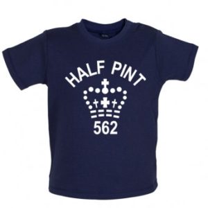 half pint baby t-shirt navy