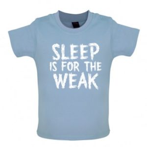 sleep baby t-shirt blue