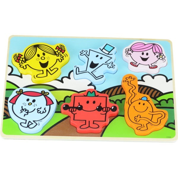 Wooden toy, Mr men chunky puzzle 1