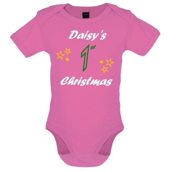 Pink bodysuit - Daisy's 1st Christmas