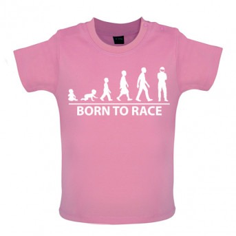 Born To Row Baby Bodysuit, Bubblegum Pink